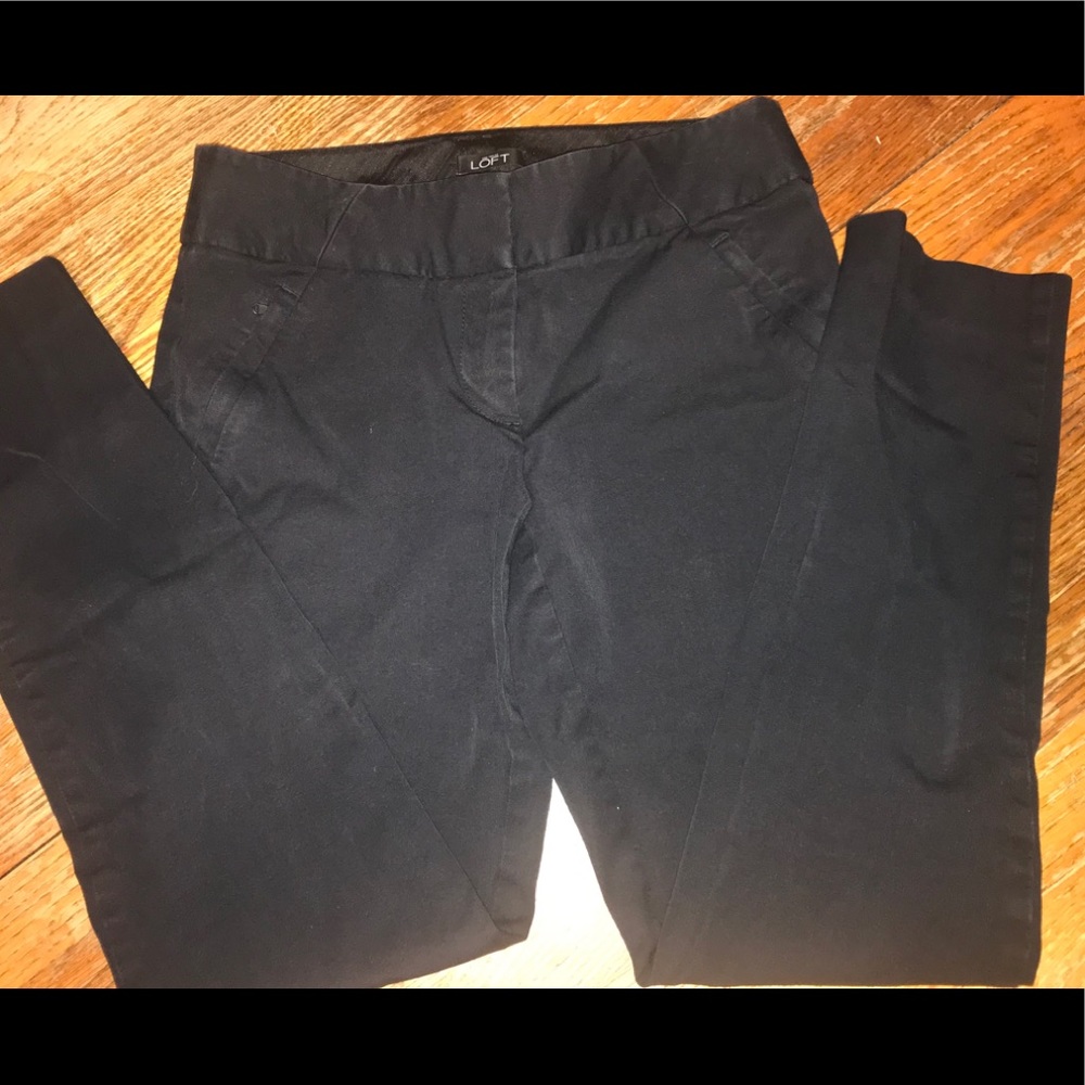 LOFT ankle pants Julie Skinny fit size 0 black